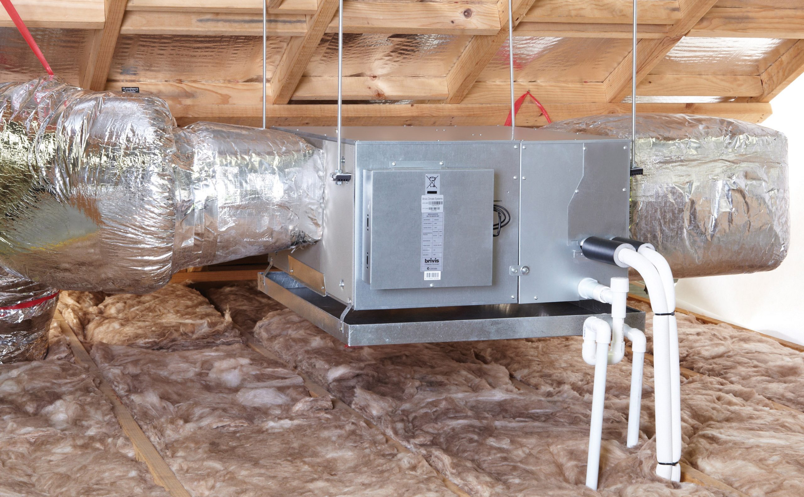 Rinnai Ducted Air Conditioner (roof fan coil unit + flex)