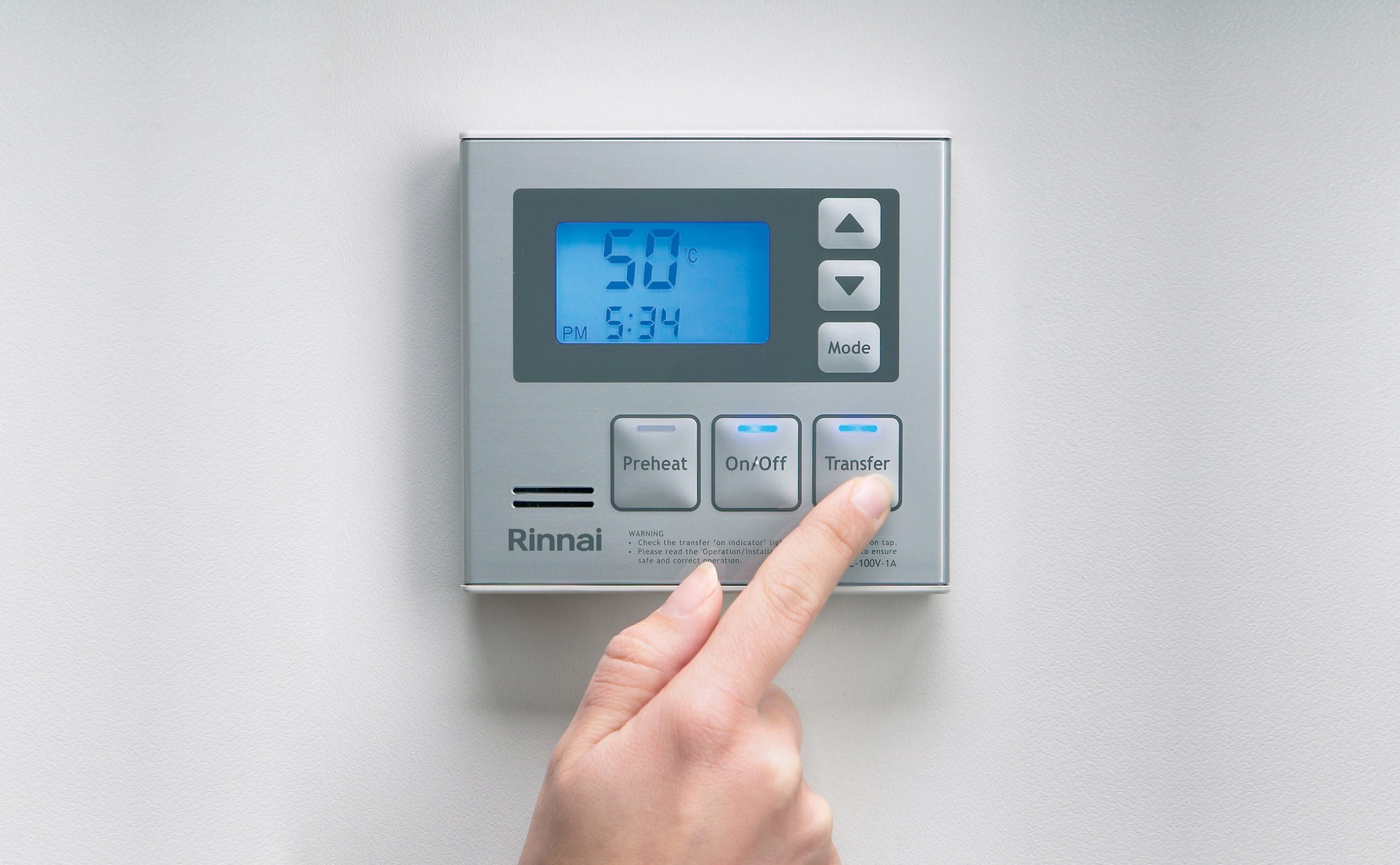 Rinnai Deluxe Kitchen Hot Water Controller (silver)