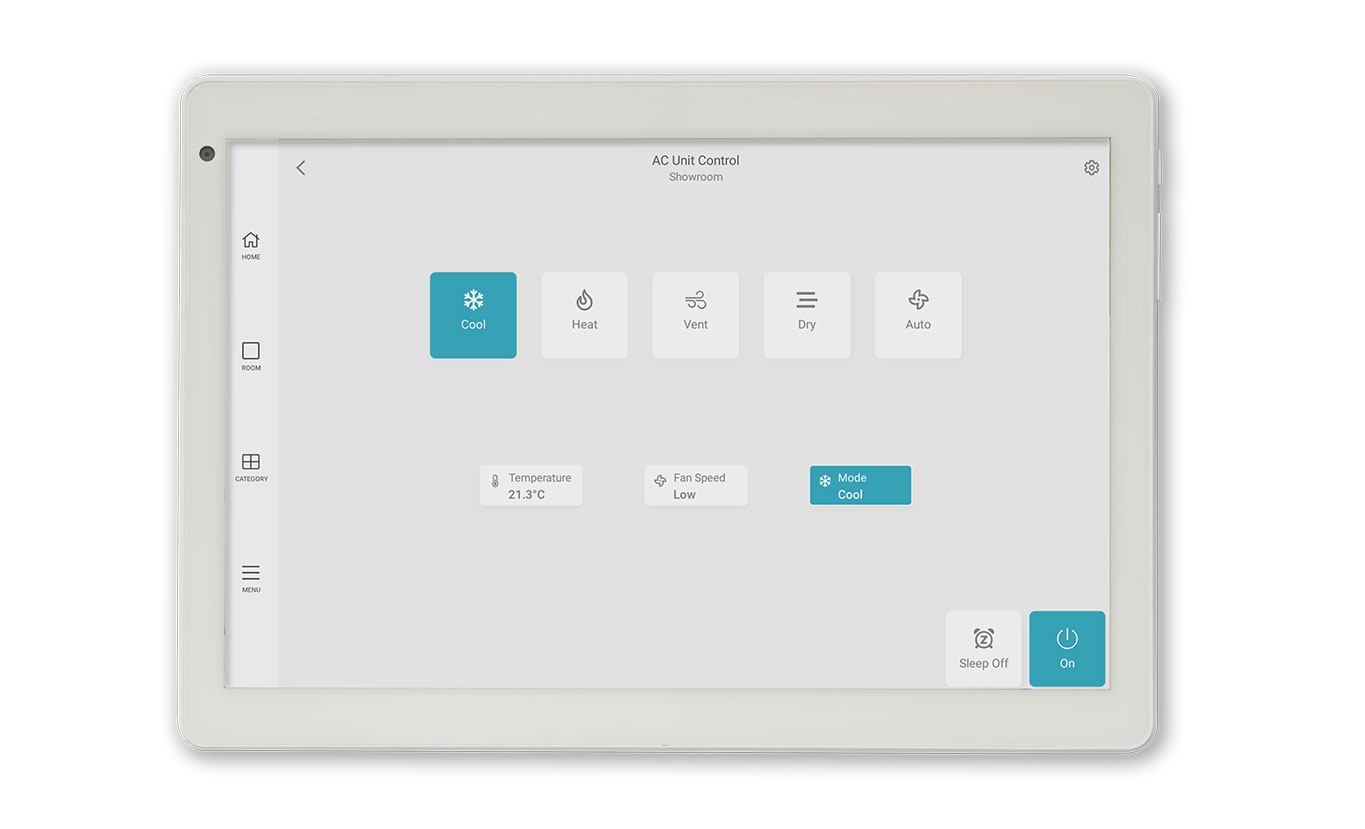 iZone Nova Climate Control System (showroom view)