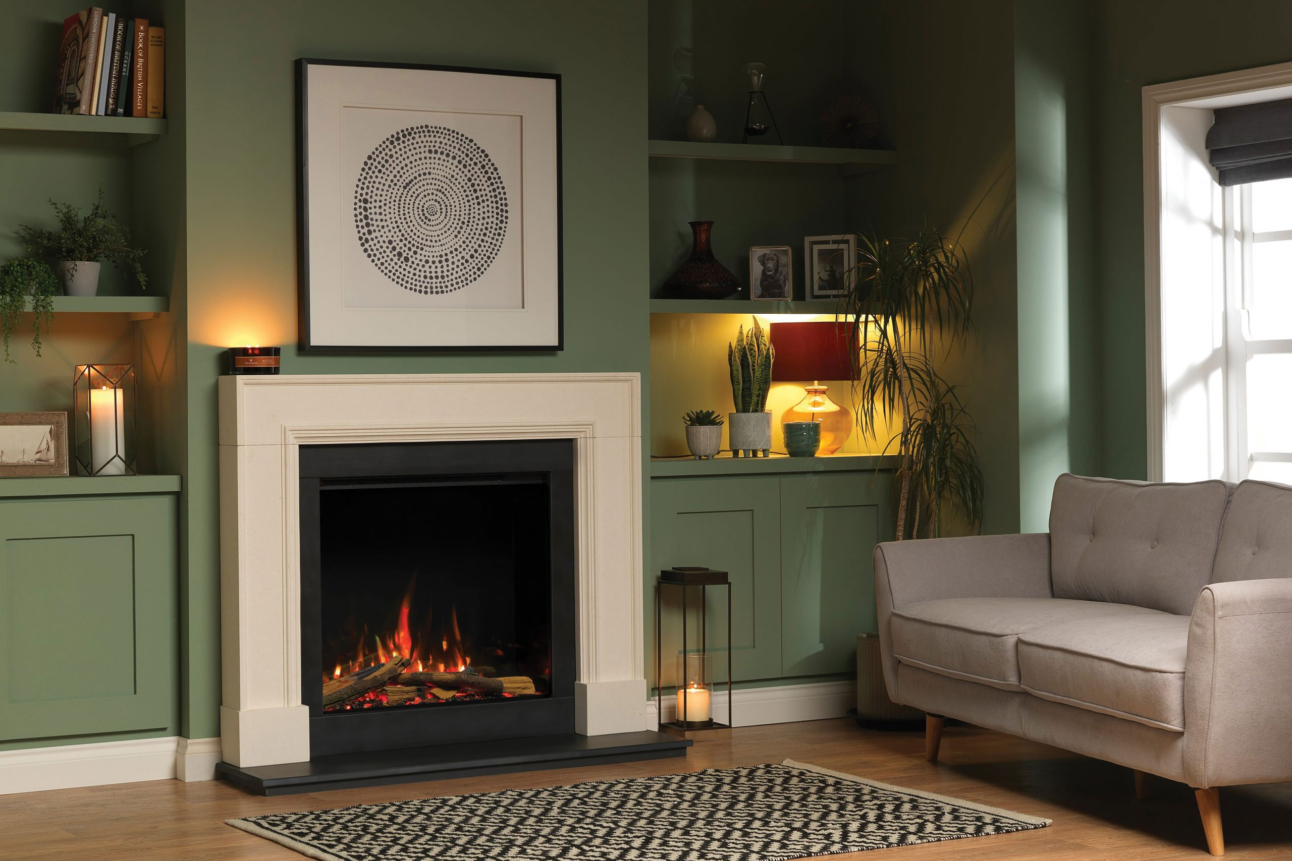 Electric Log Fireplaces