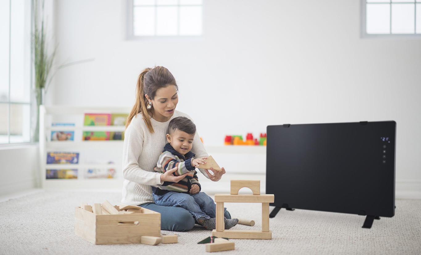 Rinnai BEPH Electric Panel Heater (lifestyle - family)