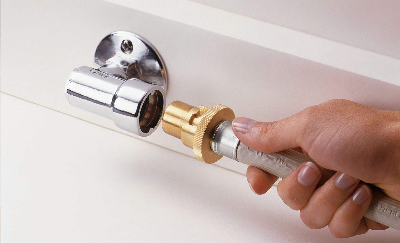 Rinnai Portable Gas Heater Connection (Bayonet - slim wall)