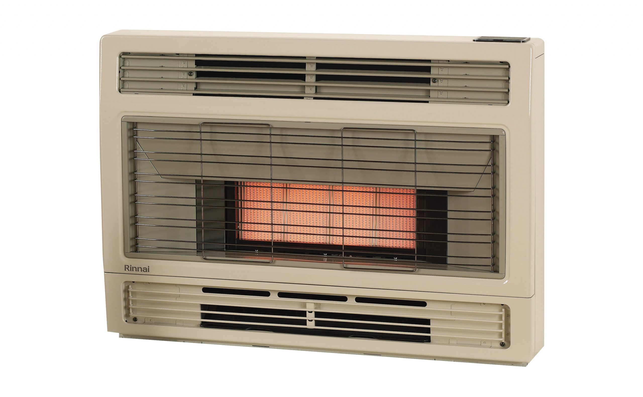 Rinnai Spectrum Inbuilt Gas Flued Space Heater (beige - right)