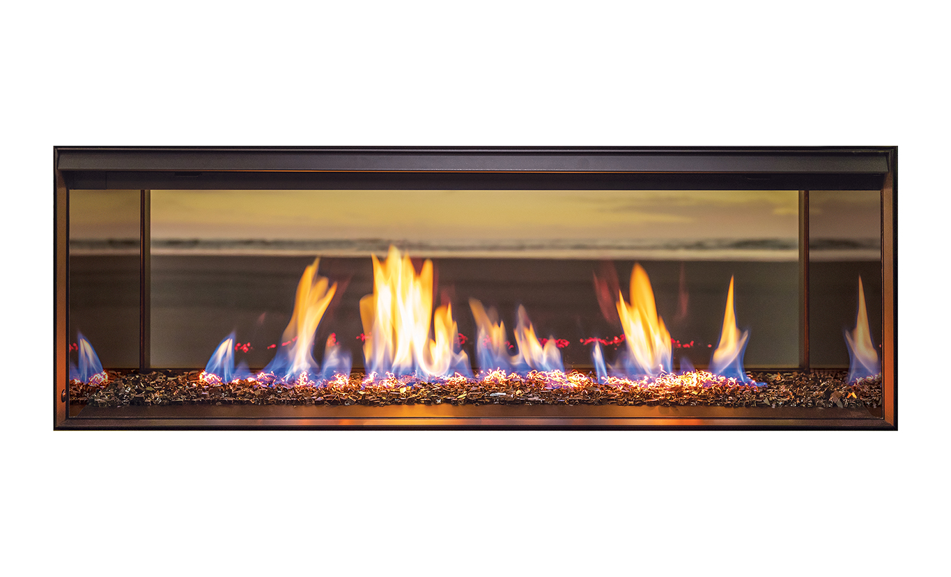 Rinnai LS 1000 Gas Fire FlameTech Log (double sided - pebbles high embers)