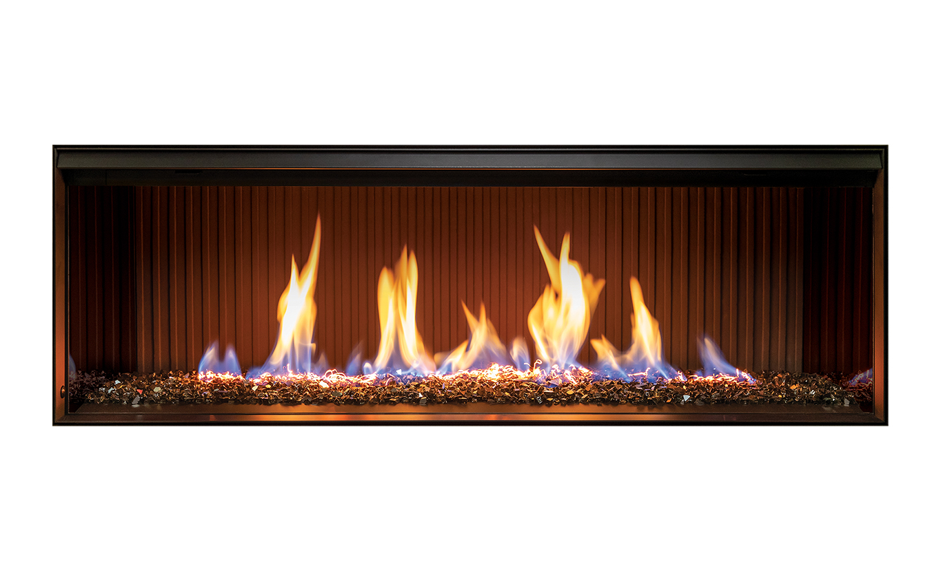 Rinnai LS 1000 Gas Fire FlameTech Log (single sided - pebbles high embers)