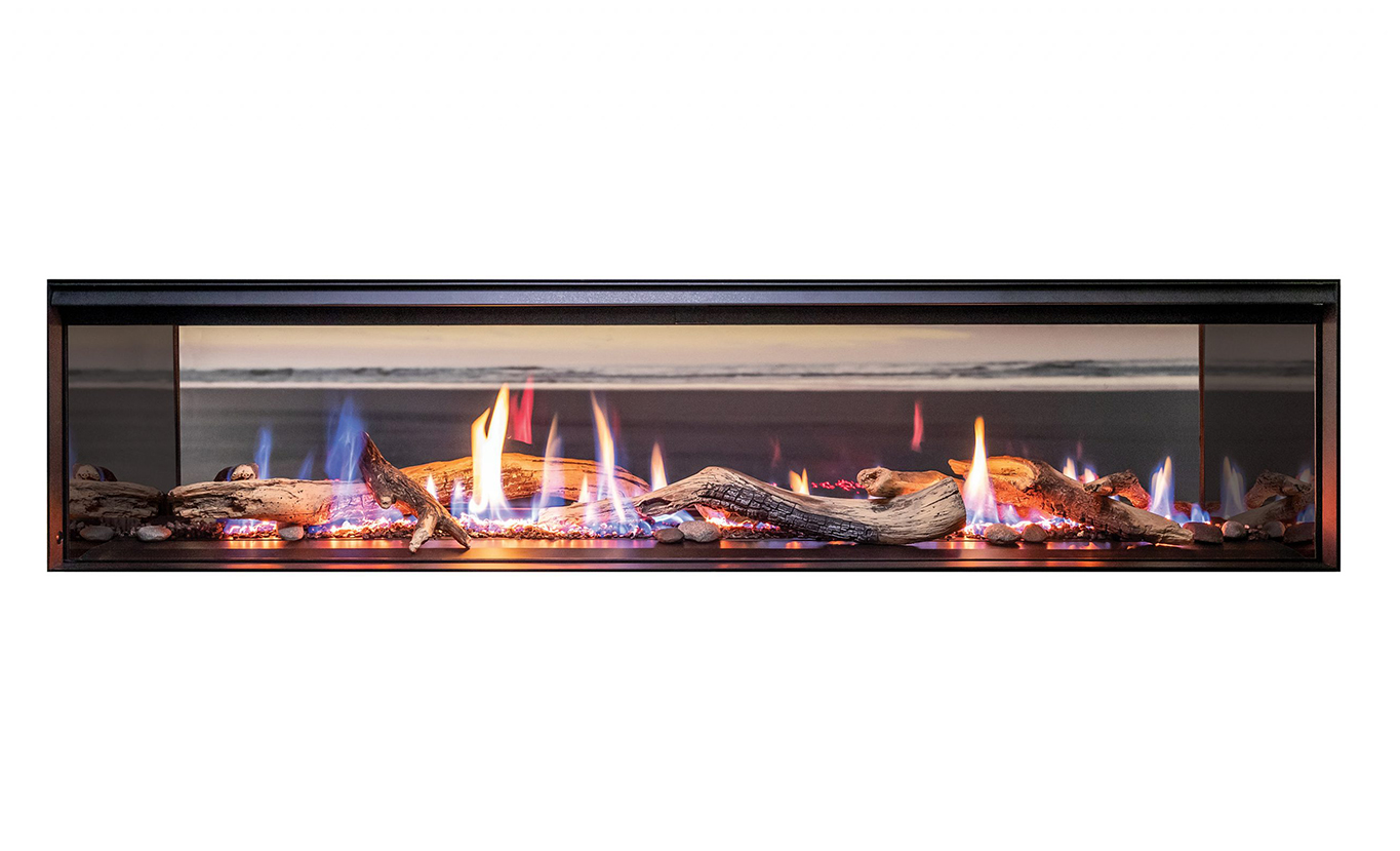 Rinnai LS 1500 Gas Fireplace FlameTech Log (double sided - logs high embers)