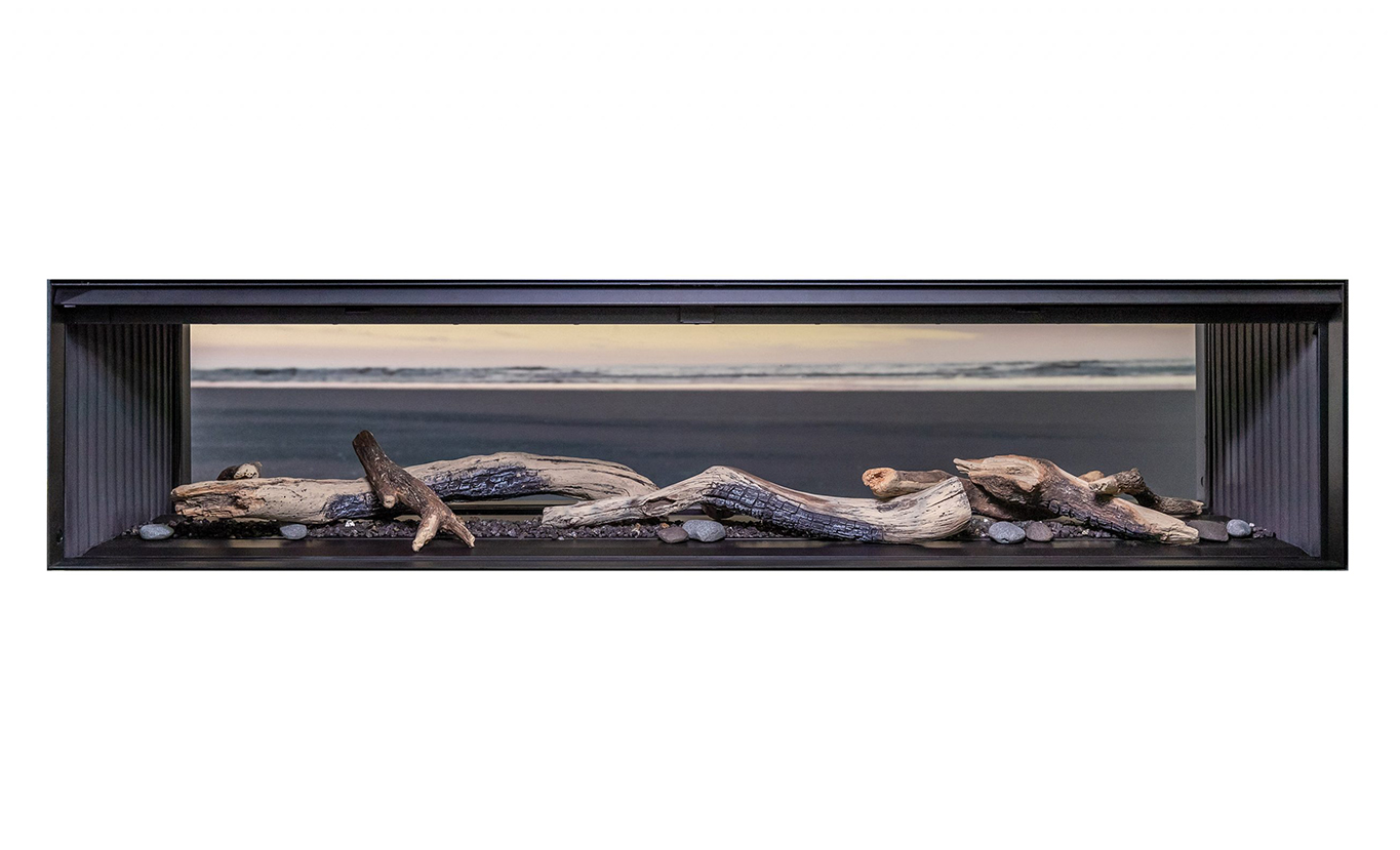 Rinnai LS 1500 Gas Fireplace FlameTech Log (double sided - logs no embers)