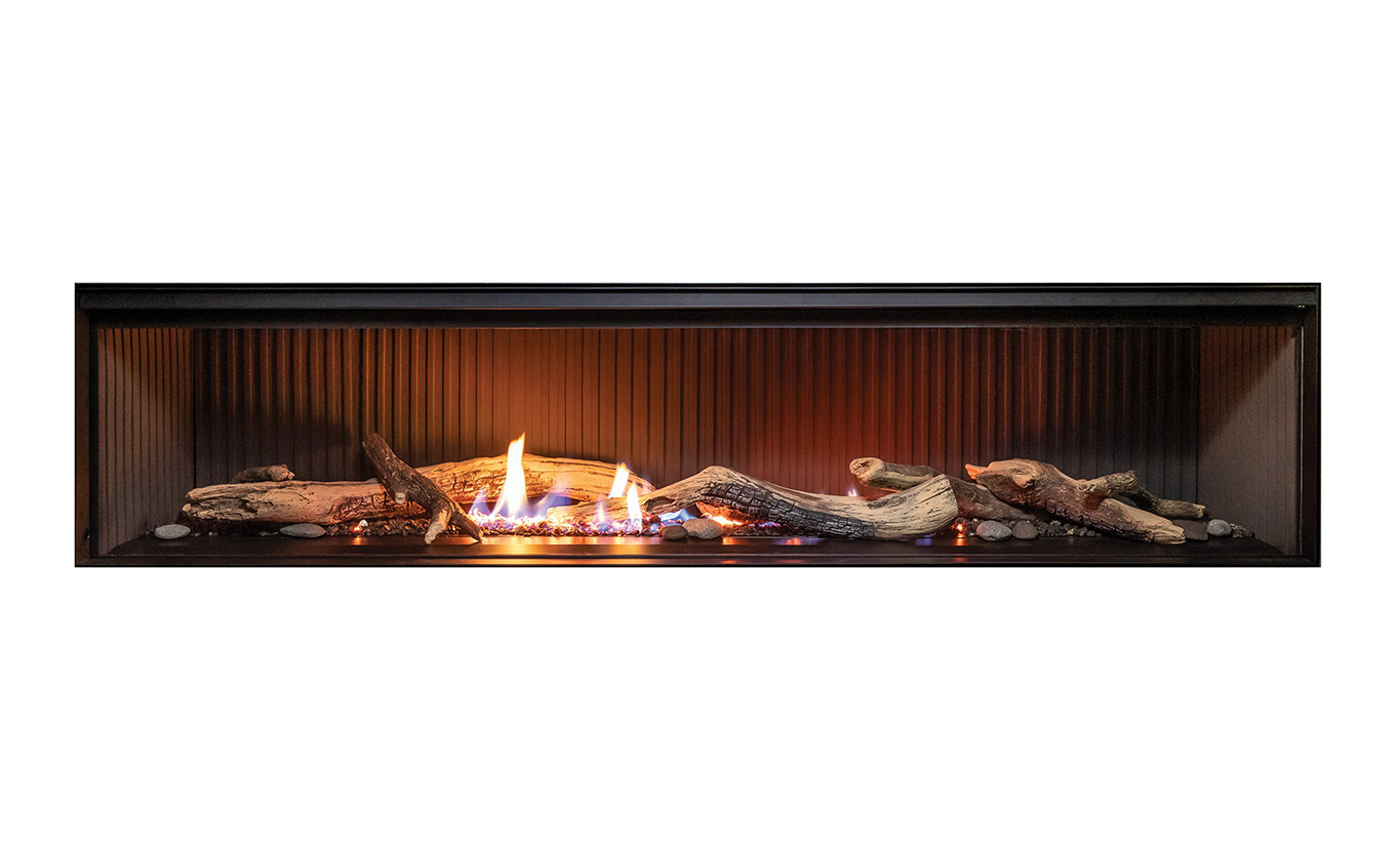 Rinnai LS 1500 Gas Fireplace FlameTech Log (single sided - logs low embers)