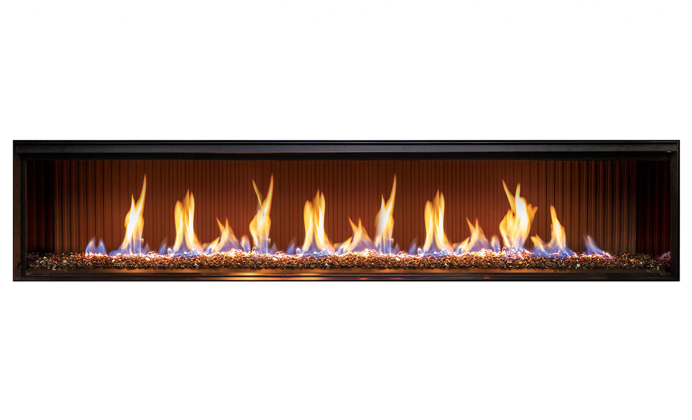Rinnai LS 1500 Gas Fire FlameTech Log (single sided - pebbles high embers)