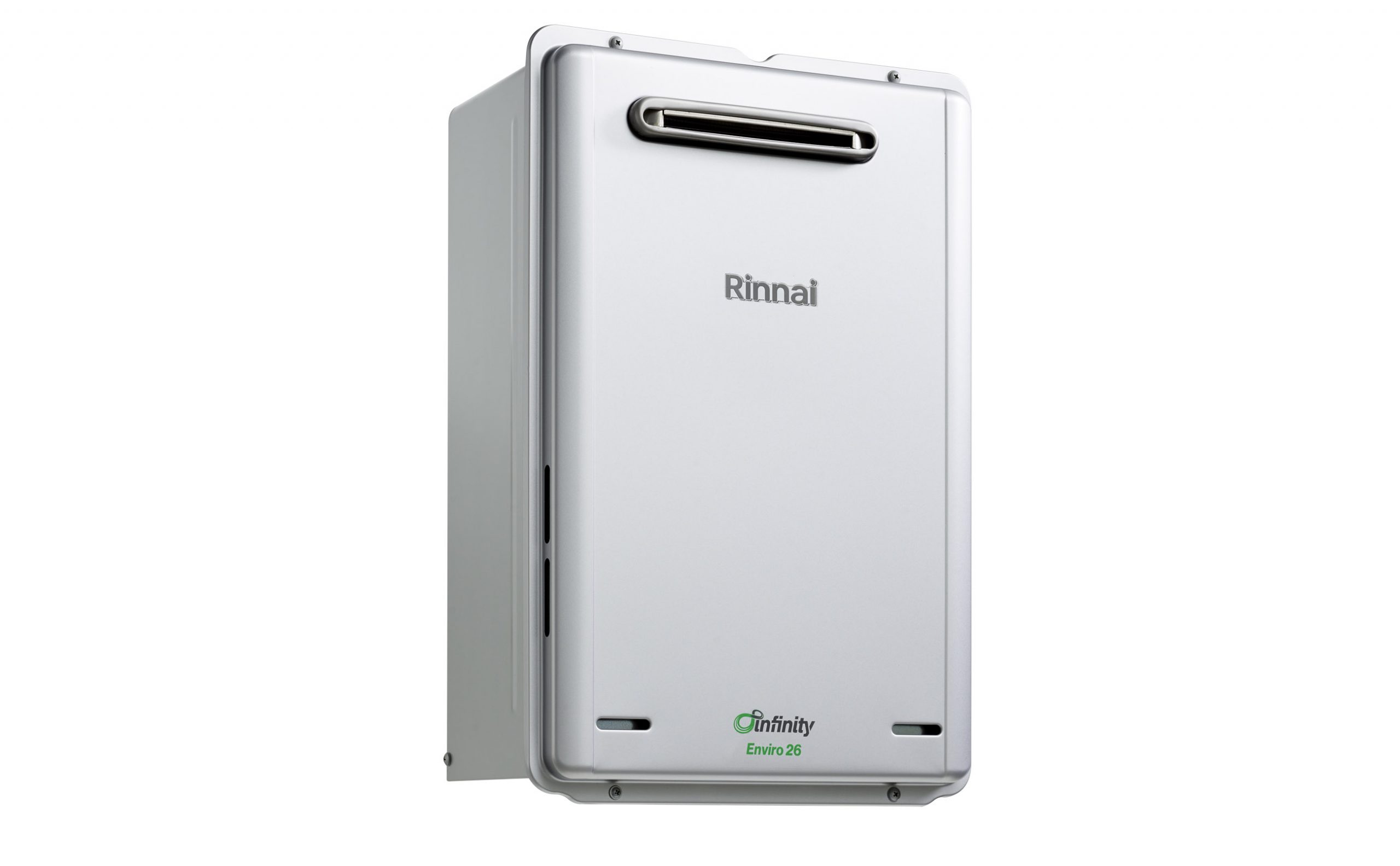 Rinnai Infinity 26 Enviro Gas Continuous Flow Hot Water (left)