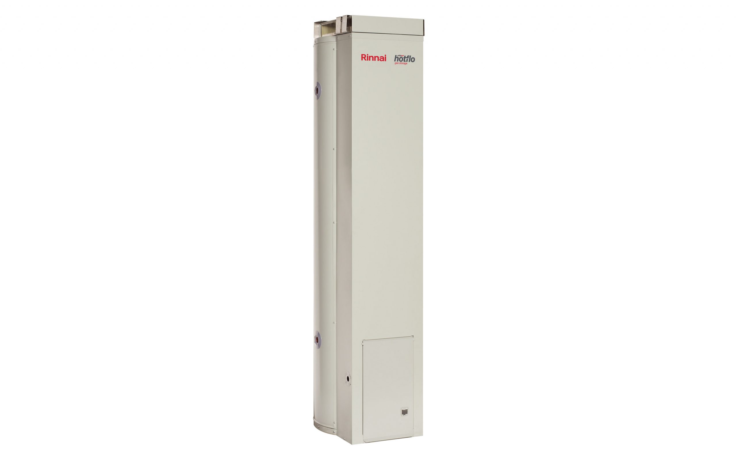 Rinnai Hotflo 135L Gas Hot Water Storage (left)