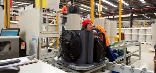 Rinnai’s Aussie Manufacturing - Working on air conditioning system